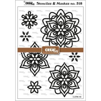 Crealies - Rosette Flower A - Stencil