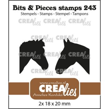 Crealies - Bits - Pieces Stempel Horse Heads Silhouettes Solid 