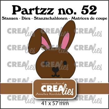 Crealies - Partzz Stanzschablone Rabbit/Hare 