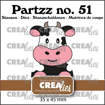 Crealies - Partzz Stanzschablone Cow 