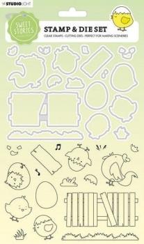 Studio Light - Stempel mit Stanze Chicks and Eggs Stamp & Die (SL-SS-SCD36)