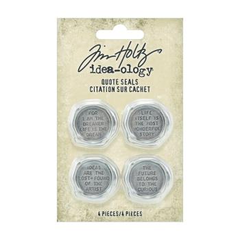 Tim Holtz - Idea Ology " Quote Seals" - Metallsiegel