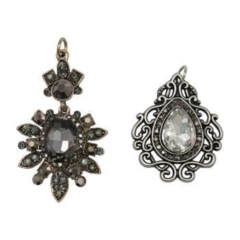 Tim Holtz - Idea Ology " Assemblage Charms Baroqued Diamonds" - Metall Charms