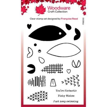 Woodware Build A Fish  Clear Stamps - Stempel 