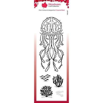 Woodware Jelly Fish   Clear Stamps - Stempel 