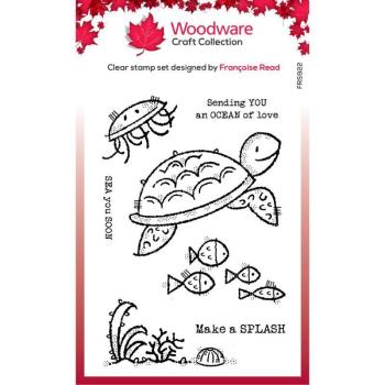 Woodware Sea Turtle   Clear Stamps - Stempel 