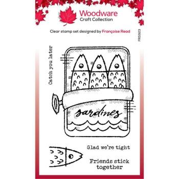 Woodware Sardine Tin   Clear Stamps - Stempel 