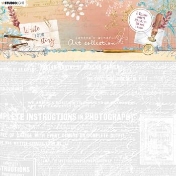 Studio Light - Write Your Story Vellum Sheets Letter, Newspaper - Transparentpapier