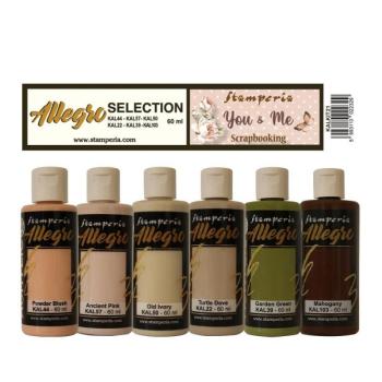 Stamperia Allegro Paint Kit  " You and Me" 6x60 ml - Acrylfarbe