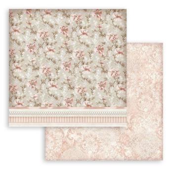 Stamperia "You and Me Texture Flowers" 12x12" Paper Sheet - Cardstock