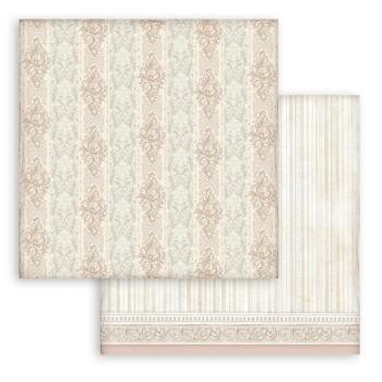 Stamperia "You and Me Striped Texture" 12x12" Paper Sheet - Cardstock