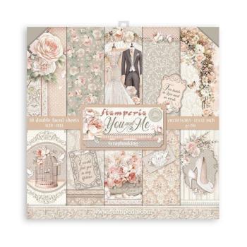 Stamperia "You and Me" 12x12" Paper Pack - Cardstock