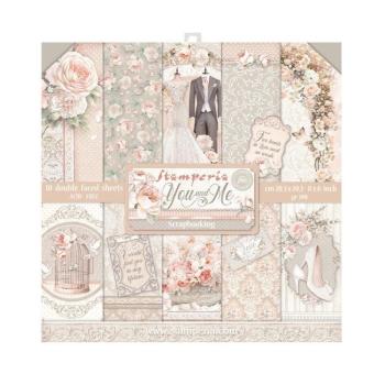 Stamperia "You and Me" 8x8" Paper Pack - Cardstock