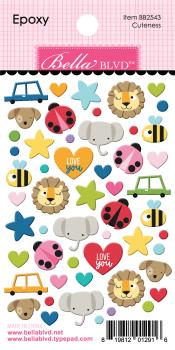 Bella BLVD Cuteness Epoxy  Sticker 