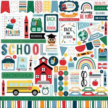 Echo Park "First Day Of School" 12x12" Element Stickers