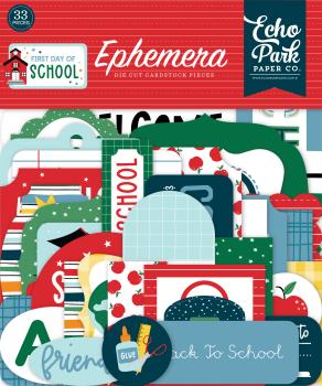 Echo Park "First Day Of School" Ephemera Frames & Tags
