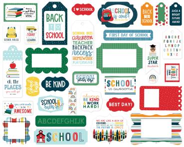 Echo Park "First Day Of School" Frames & Tags