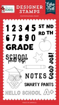 Echo Park Stempelset "Grade School" Clear Stamp