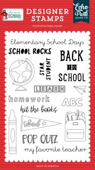 Echo Park Stempelset "School Rocks" Clear Stamp
