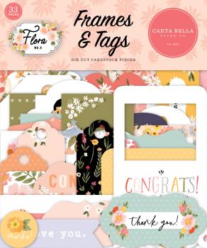 Carta Bella "Flora No.5" Frames & Tags