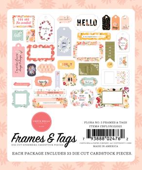 Carta Bella "Flora No.5" Frames & Tags