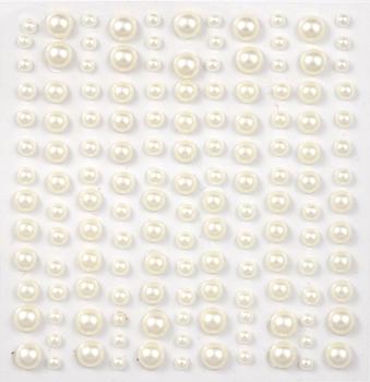 Craft Consortium Adhesive Pearls Natural  - Klebeperlen natur 