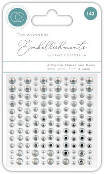 Craft Consortium Adhesive Rhinestone Gems Clear  - Strasssteine