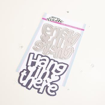 Heffy Doodle Hang In There Jumbo Sentiment  Cutting Dies - Stanze  