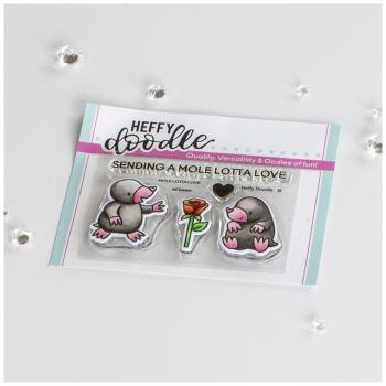 Heffy Doodle Mole Lotta Love   Clear Stamps - Stempel 