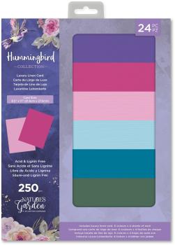 Crafters Companion -Hummingbird A4 Luxury Linen Cardstock Pack - Paper Pack