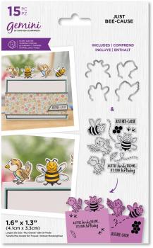 Gemini Cute Character Just Bee-cause  - Stempel & Stanze 