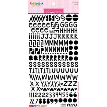 Bella BLVD Black Florence AlphabetSticker 