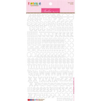 Bella BLVD White Florence Alphabet Sticker 