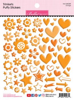 Bella BLVD Orange Trinkets Puffy Sticker 