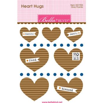 Bella BLVD Give Thanks Heart Hugs Sticker 