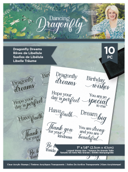 Crafters Companion - Dancing Dragonfly  - Clear Stamps