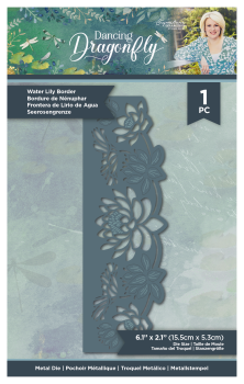 Crafters Companion -Dancing Dragonfly Metal Die Water Lily Border  - Stanze