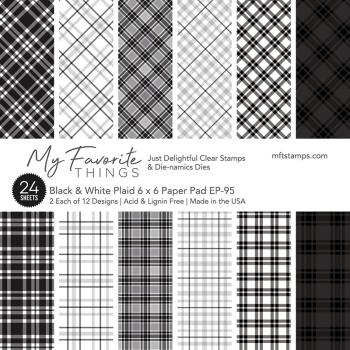 My Favorite Things Black & White Plaid 6x6 Inch Paper Pad