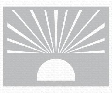 My Favorite Things "Heavenly Glow" Stencil 4 1/2x6 Inch