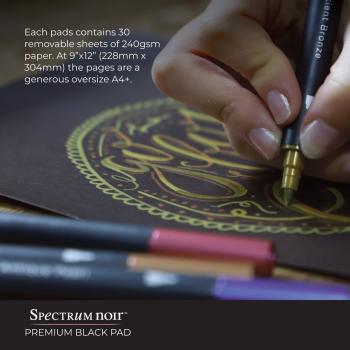 Spectrum Noi Premium Black 9x12 Inch Paper Pad