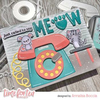 Time For Tea Dies Designs Retro Phone Builder Metal 
