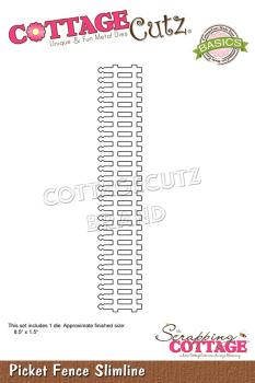 Scrapping Cottage Die - Picket Fence Slimline