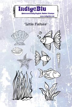 IndigoBlu "Little Fishies" A6 Rubber Stamp