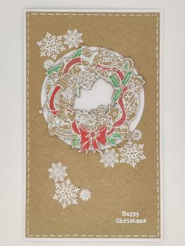 IndigoBlu "Nutcracker Wreath" A6 Rubber Stamp