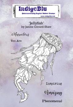 IndigoBlu "Jellyfish" A6 Rubber Stamp