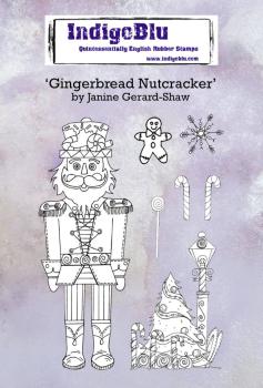 IndigoBlu "Gingerbread Nutcracker" A6 Rubber Stamp