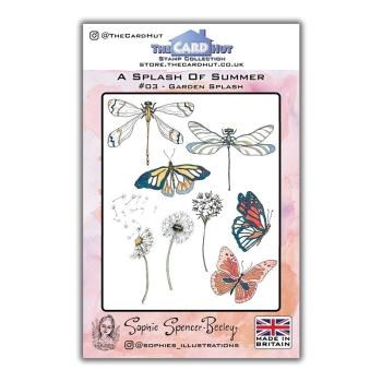 The Card Hut Garden Splash Clear Stamps Stempelset 
