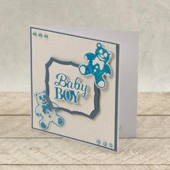 Couture Creations Cut, Foil & Emboss Die "Teddy Silhouette Mini"