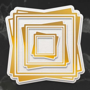 Couture Creations Cut, Foil & Emboss Die "Nesting Square Dies"