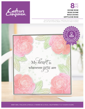 Crafters Companion - Divine Rose - Clear Stamps